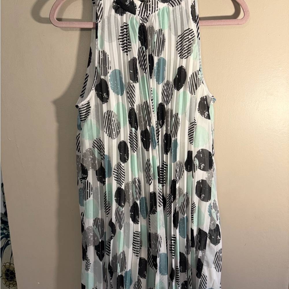 Sleeveless Polka Dot Dress